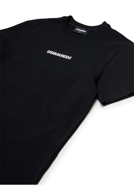 T-Shirt Nera Con Logo DSQUARED2 KIDS | DQ2823-D004GDQ900